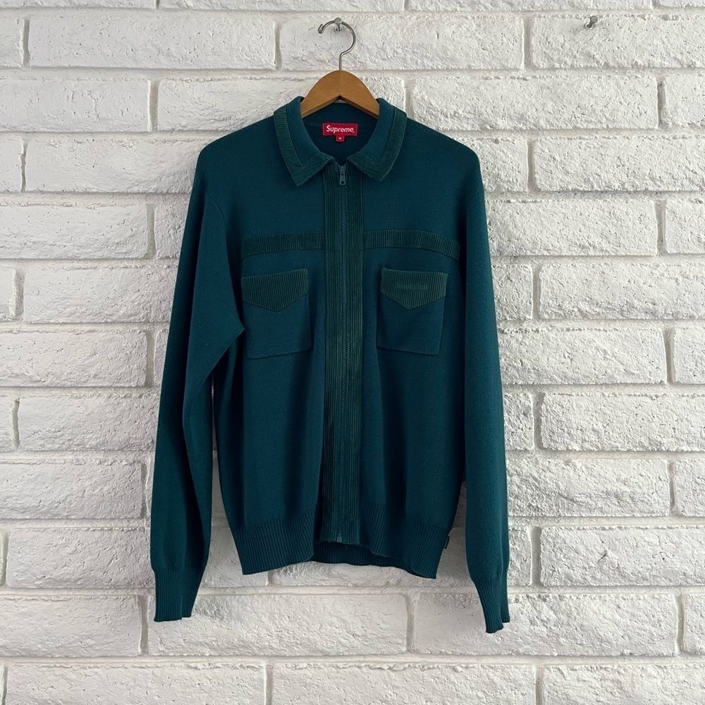SUPREME 2018 Corduroy Detail Zip Cardigan